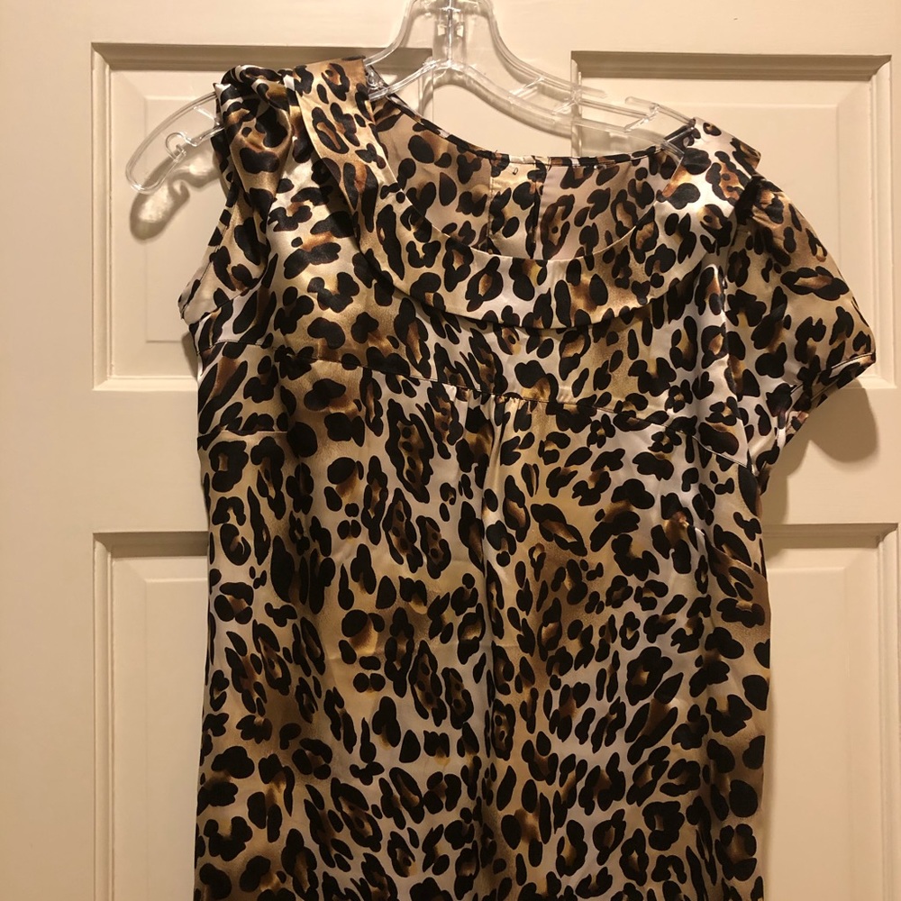 silk leopard dress!